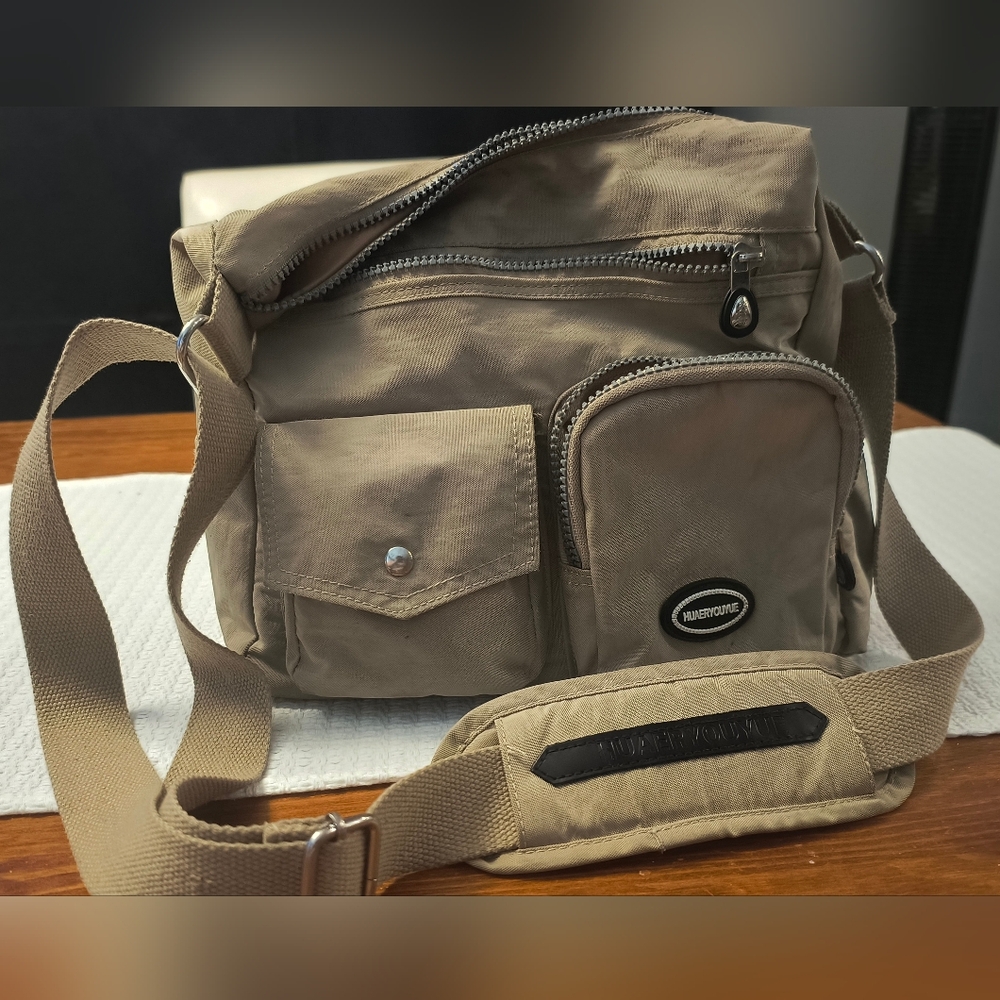 Khaki Crossbody Bag